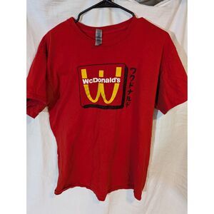 WcDonald’s T-Shirt (L) – Anime McDonald’s Parody Tee, Red, Japanese Katakana